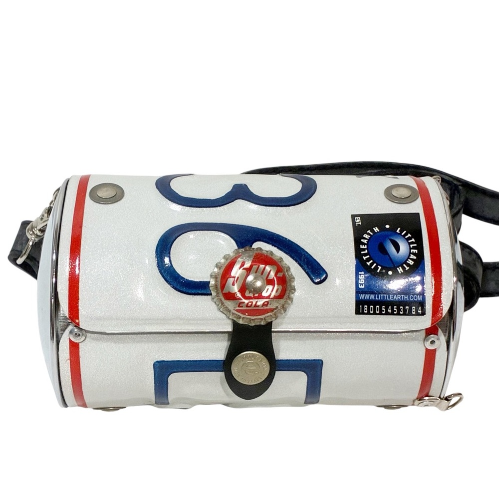 Vintage Little Earth New York‎ License Plate Metal Purse Cola Clasp COA Strap